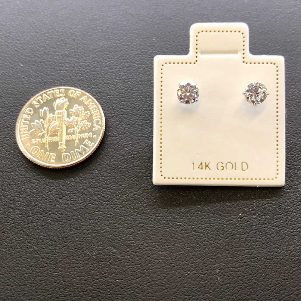 14K white gold